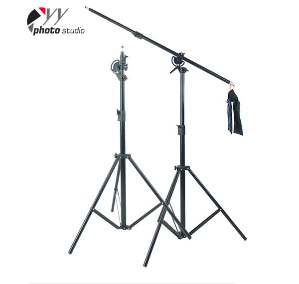 Heavy Duty 2-in-1 Rotatable Studio Boom Stand / Light Stand 12lb Load with Sandbag, BOOM KIT YS513
