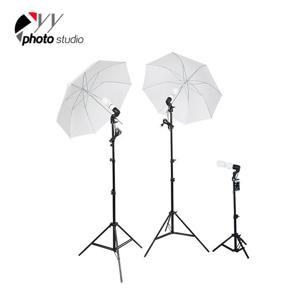 Photo Studio Umbrella Continuous Lighting Kit with Support System, KIT 001