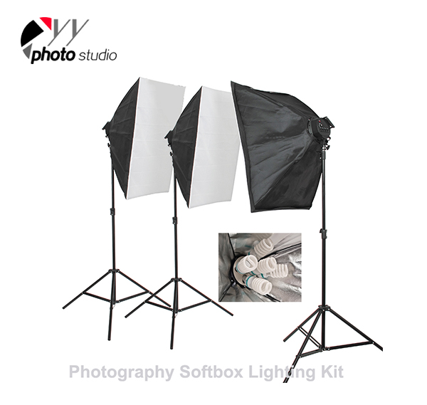 Photo Studio Video Softbox Continuous Lighting Kit, KIT 010