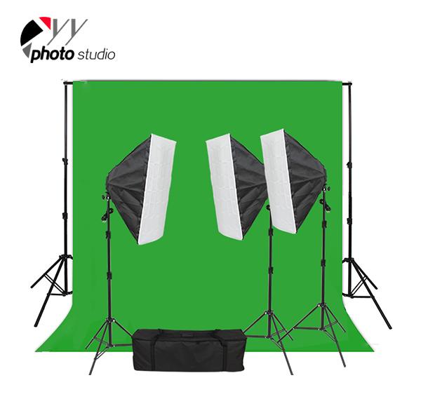 Photo Studio Video Softbox Continuous Lighting Kit with Support System, KIT 022