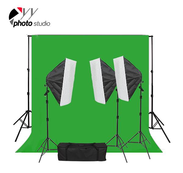 Photo Studio Video Softbox Continuous Lighting Kit with Support System, KIT 022