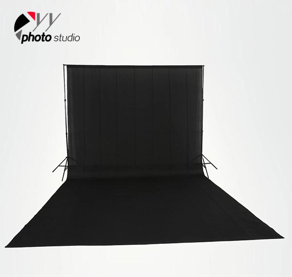 Black Muslin Photography Backdrop